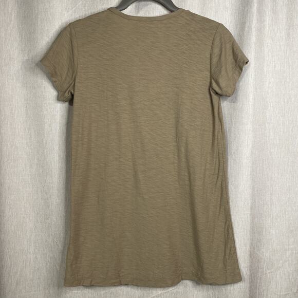 Standard James Perse Scoop Neck Slub Cotton T Shirt Women's Size 0 Minimalist - Picture 4 of 6